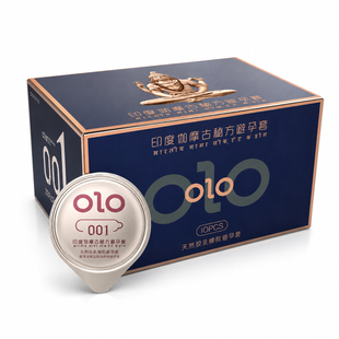 Ультратонкі презервативи OLO Blue Benefit з точками та ребрами й пролонгуючим ефектом 10 шт OL21 фото