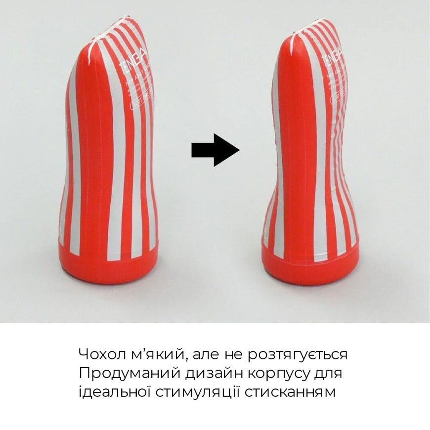 Мастурбатор TENGA Soft Case Cup з м'яким корпусом та вакуумною стимуляцією SO4546 фото