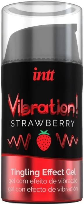 Рідкий вібратор Intt Vibration Strawberryзі смаком полуниці SO2921 фото