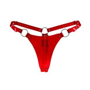 Трусики класичні Feral Feelings String Bikini Red Trasparent SO9331 фото