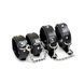 Набір BDSM з 3 елементів Art of Sex Emoji Collar with Leash, Handcuffs and Ancle Cuffs SO9635 фото 2