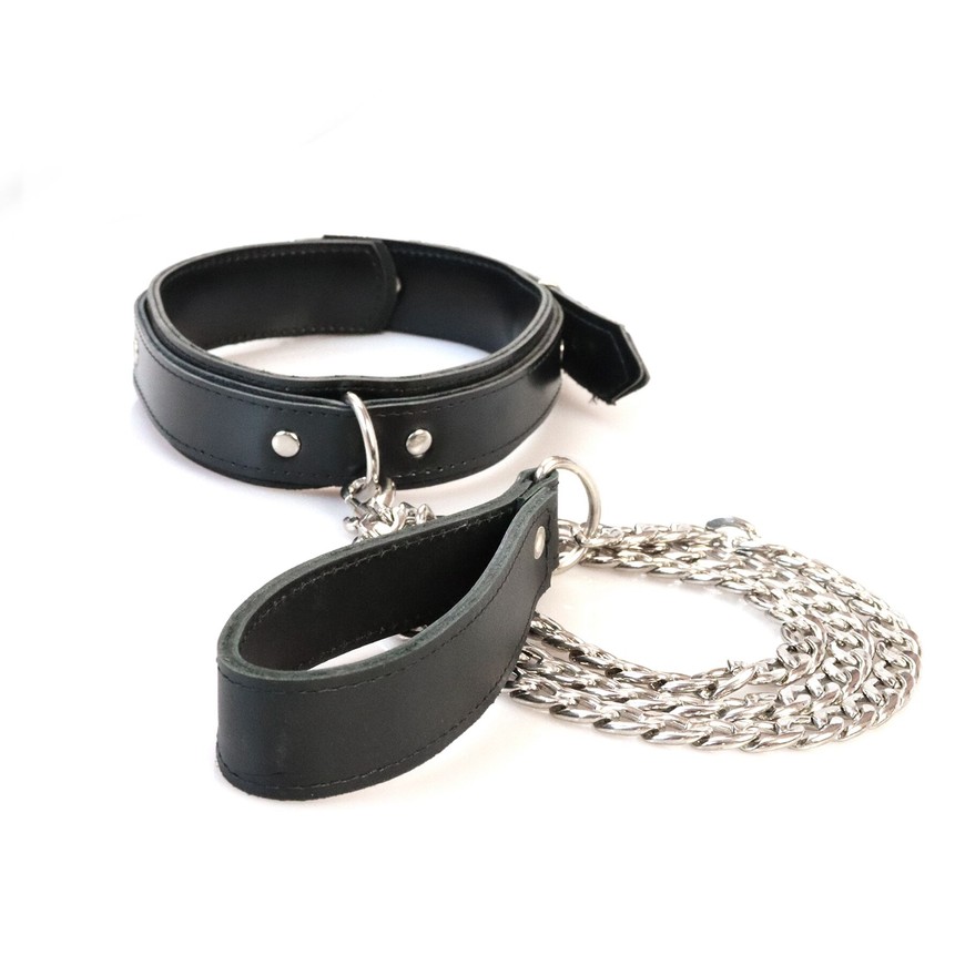 Набір BDSM з 3 елементів Art of Sex Emoji Collar with Leash, Handcuffs and Ancle Cuffs SO9635 фото