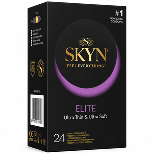 Безлатексні супер тонкі презервативи SKYN Elite 24 шт SX2393 фото