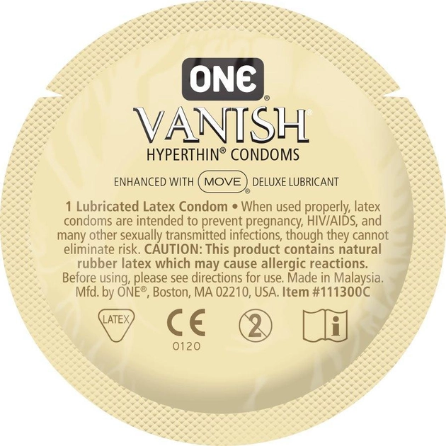 Ультратонкі презервативи ONE Vanish Hyperthin (1 шт.) ON3 фото