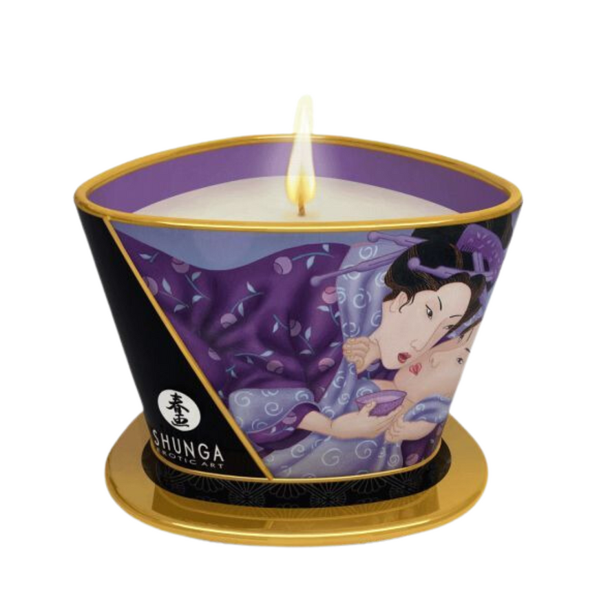 Масажна свічка Shunga Massage Candle з ароматом екзотичних фруктів 170 мл SO2512 фото