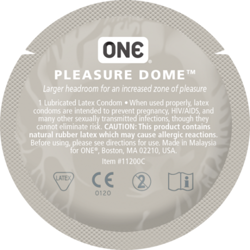 Презервативи ONE Pleasure Dome з розширеною голівкою (1 шт.) ON5 фото
