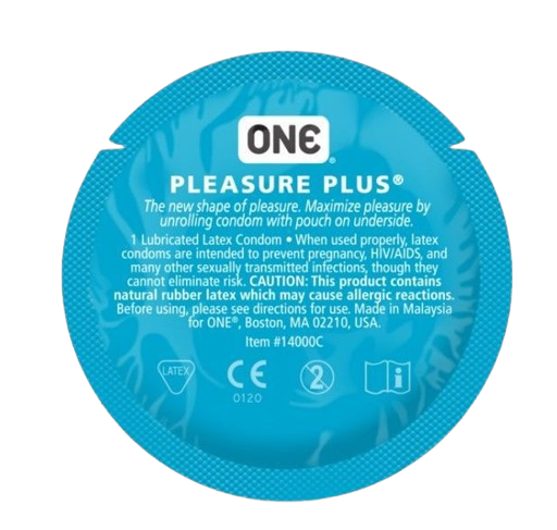 Презервативи ONE Pleasure Plus з повітряною ребристою капсулою 1 шт. ON12 фото