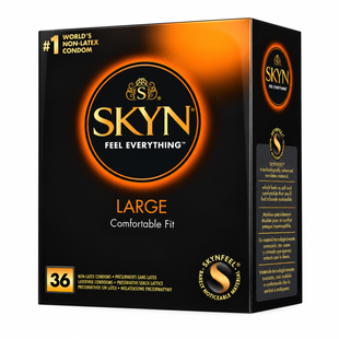 Безлатексні збільшені презервативи SKYN Large 36 шт SOL36 фото