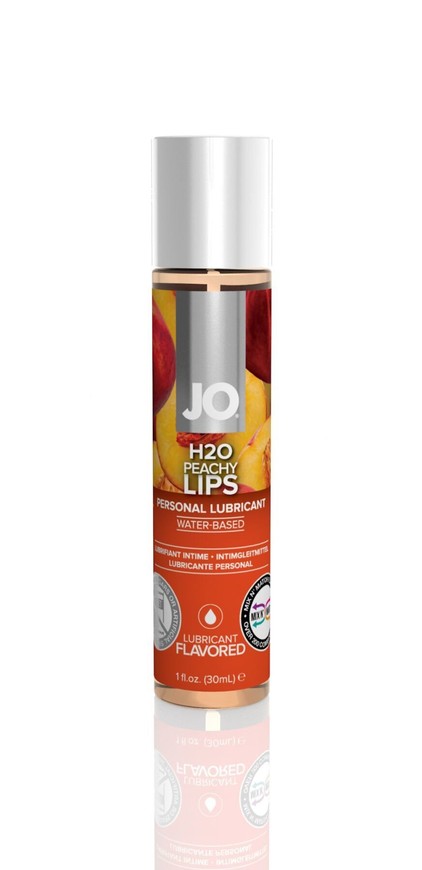 Оральний лубрикант на водній основі System JO H2O Peachy Lips зі смаком персику 30 мл SO1476 фото
