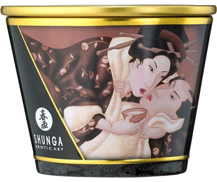 Масажна свічка Shunga Massage Candle з ароматом шоколаду 170 мл SO2514 фото