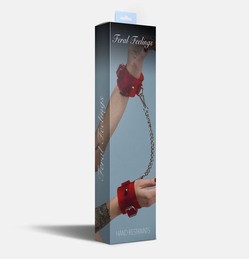 Наручники Feral Feelings Hand Restraints Red Trasparent SO9298 фото